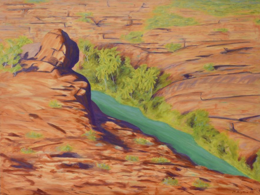 The hooded man 76x100cm $1500